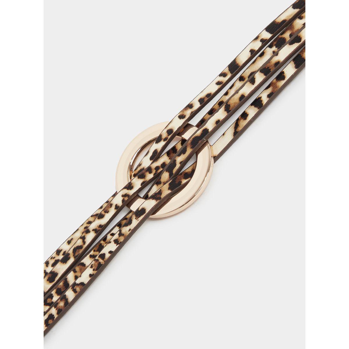 Styli Leopard Print Multistrand Bracelet-women-watchesandjewellery-jewellery-banglesandbracelets-image-5
