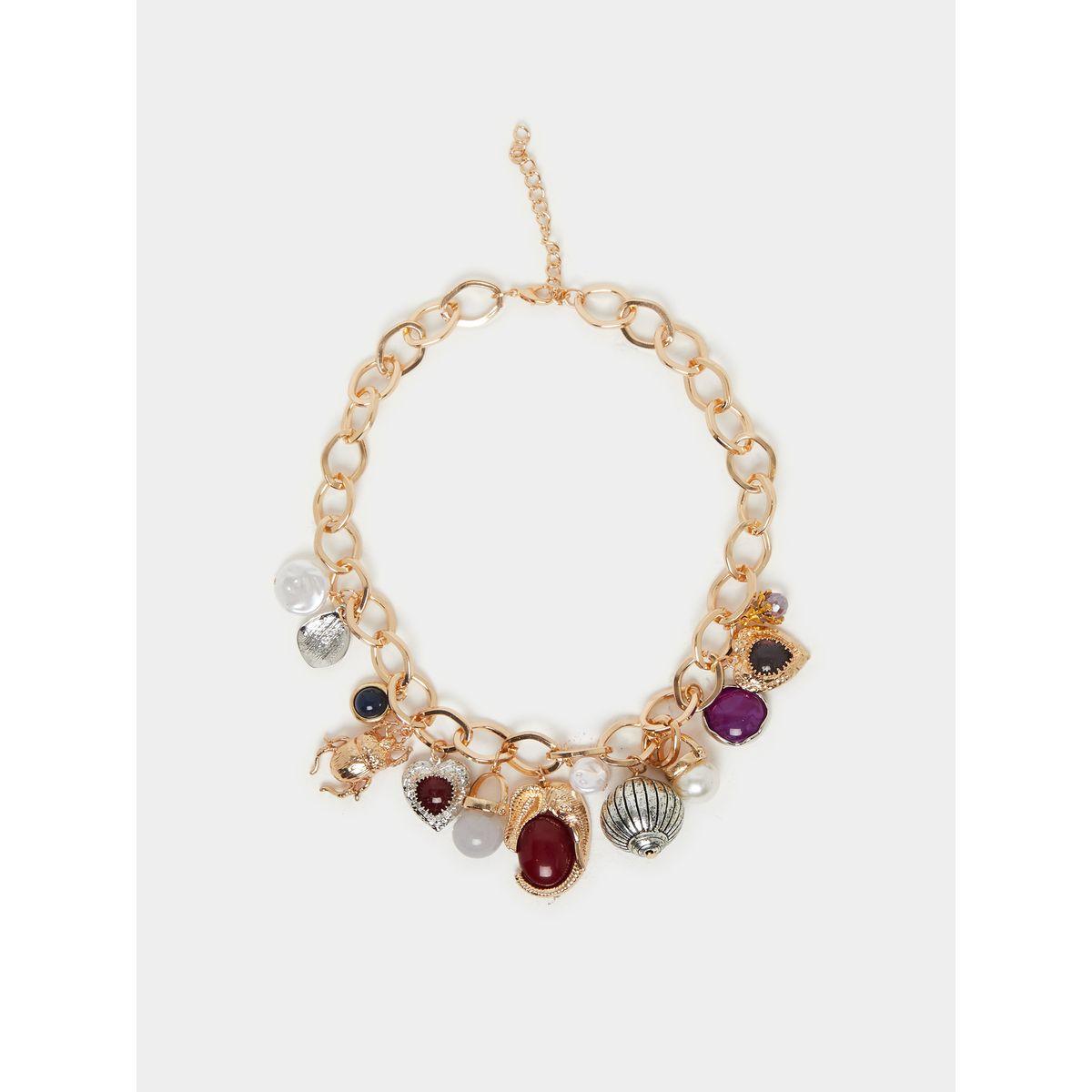Styli Multi Charm Link Chain Necklace-women-watchesandjewellery-jewellery-necklacesandpendants-image-2