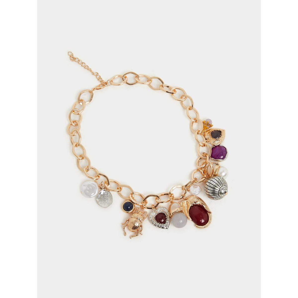 Styli Multi Charm Link Chain Necklace-women-watchesandjewellery-jewellery-necklacesandpendants-image-3