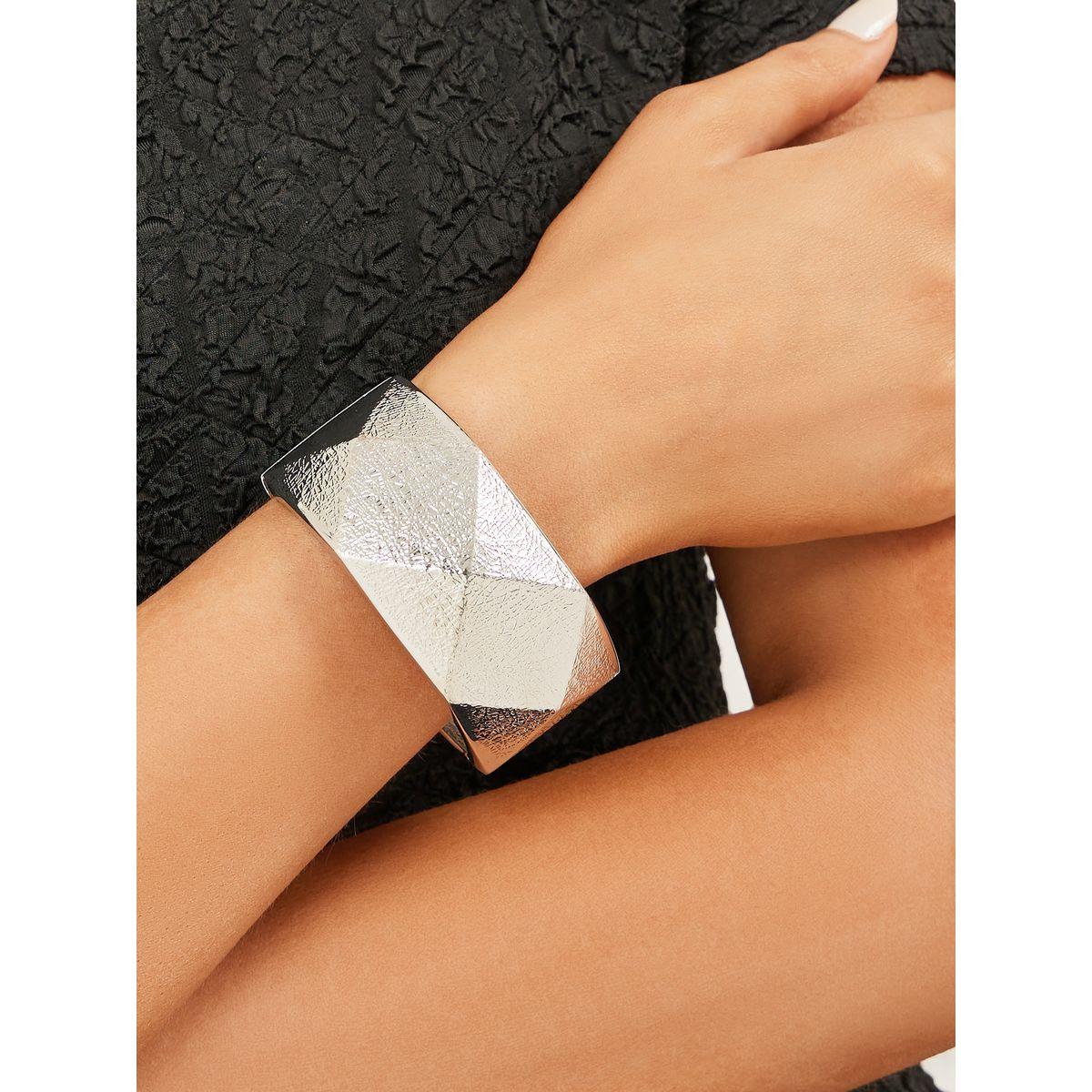 Styli Geometric Pattern Bangle-women-watchesandjewellery-jewellery-banglesandbracelets-image-1