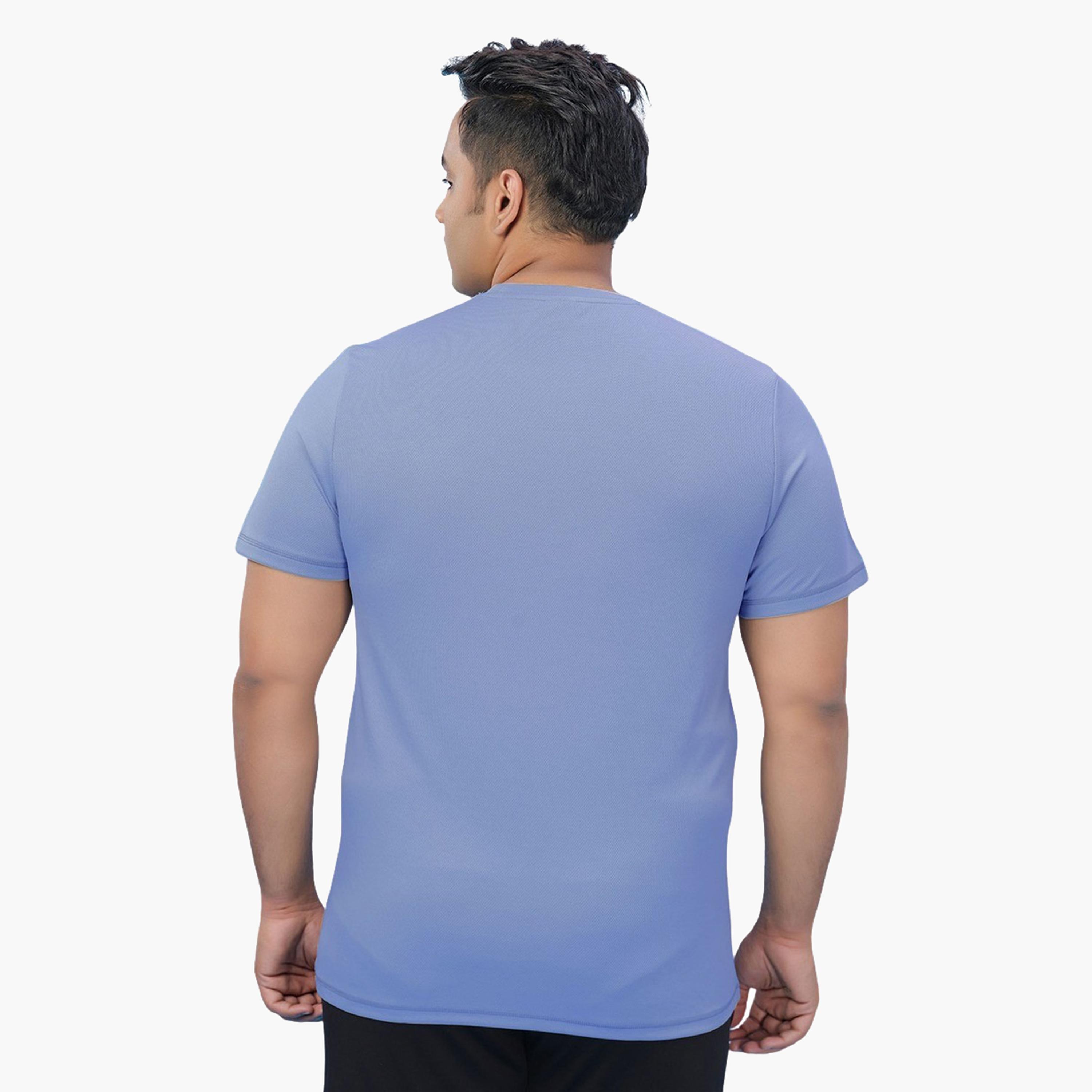Technosport x Styli Plus Size Solid Round Neck Slim Fit T-Shirt with TECHNOCOOL+-men-clothing-tshirtsandpolos-tshirts-image-1