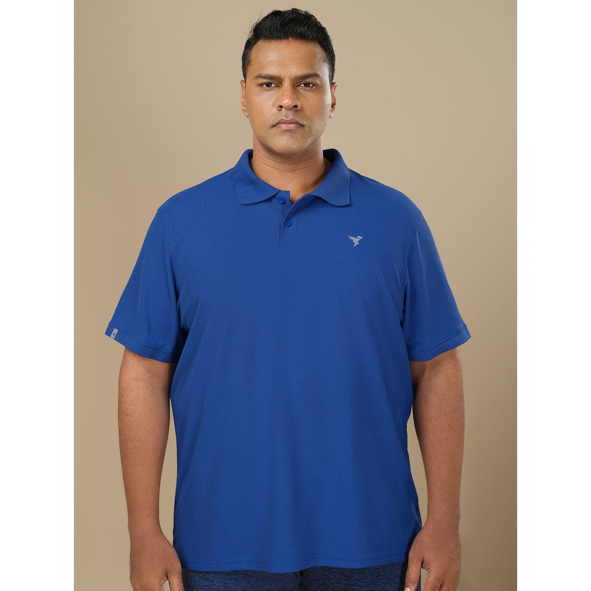 Technosport Plus Size Solid Short Sleeve Polo T-Shirt-men-clothing-tshirtsandpolos-tshirts-image-1