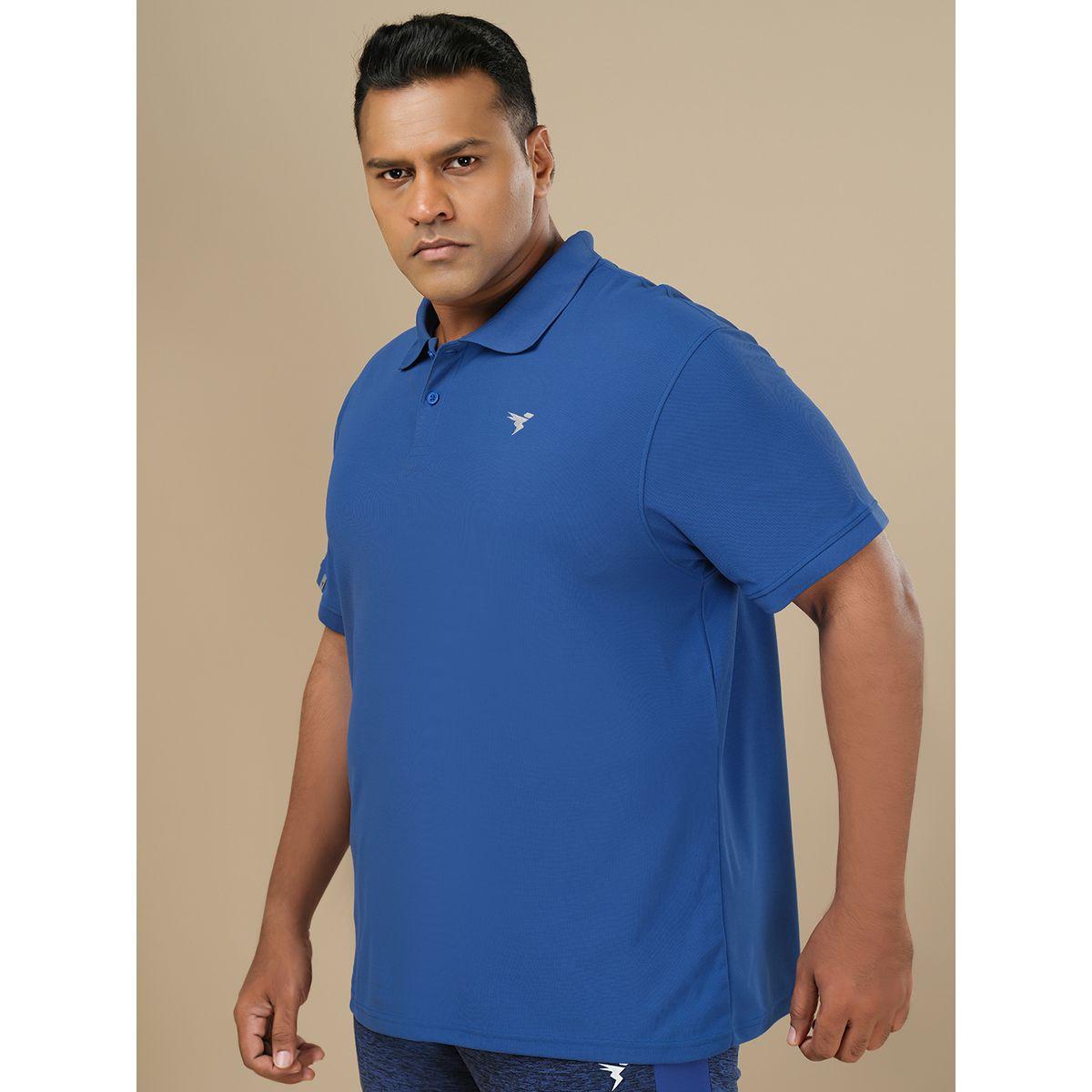 Technosport Plus Size Solid Short Sleeve Polo T-Shirt-men-clothing-tshirtsandpolos-tshirts-image-2