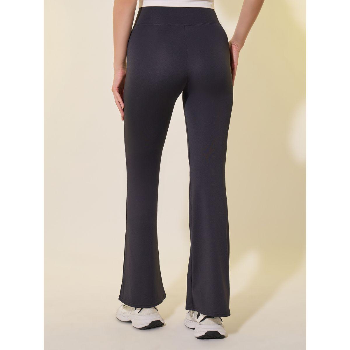 Styli Solid Wide Waistband Flared Leggings-women-clothing-bottoms-leggings-image-4