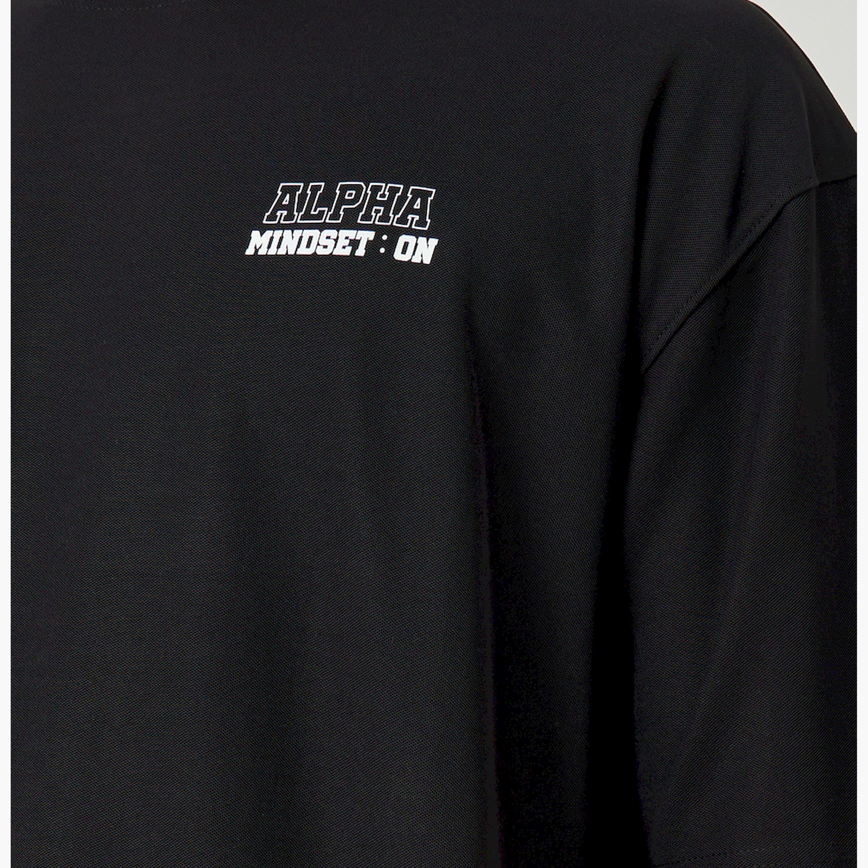 Styli Slogan Print Micro Pique Oversized T-Shirt-men-clothing-sportswearandactivewear-tshirtsandpolos-image-5
