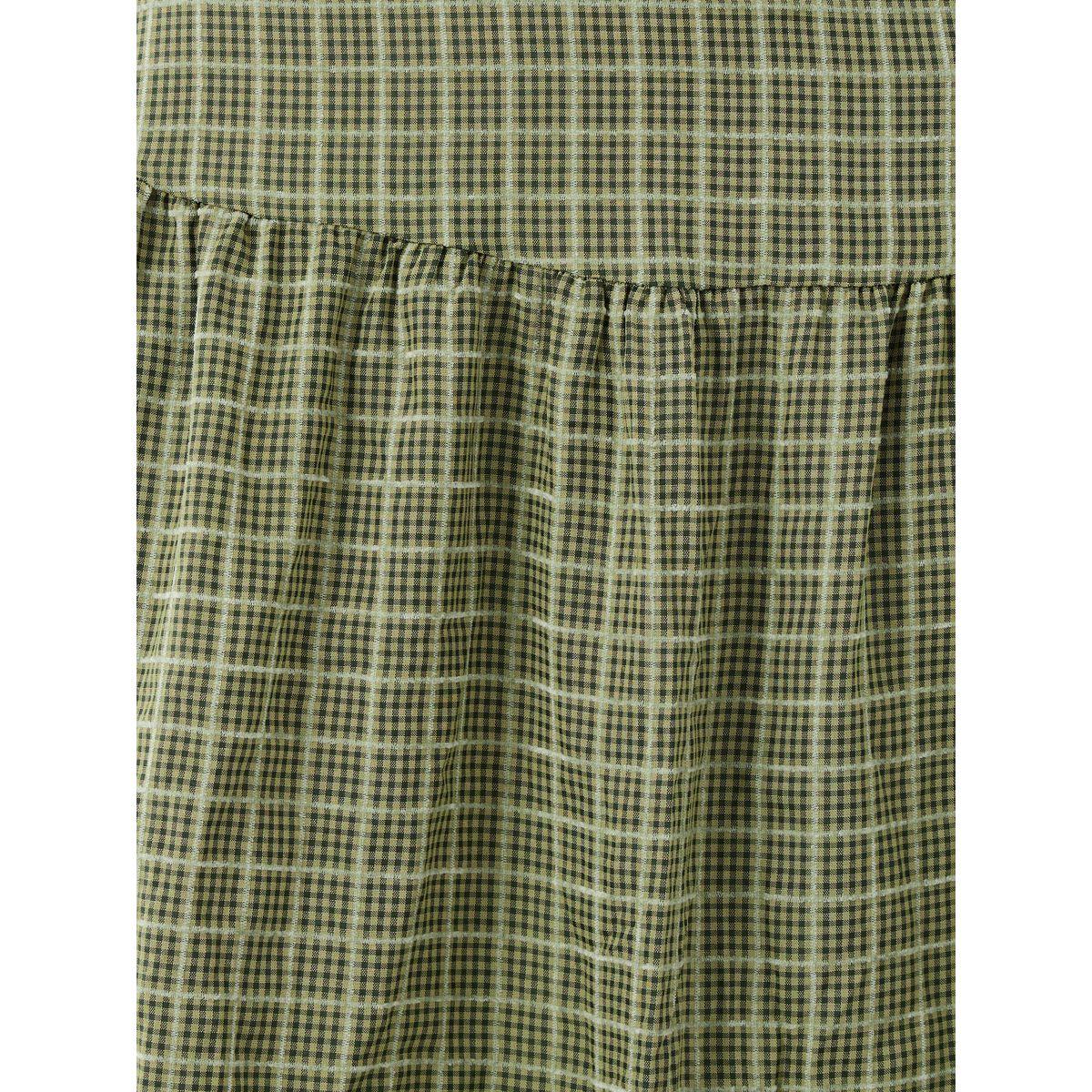 Styli Checked Lace Hem A-Line Maxi Skirt-women-clothing-bottoms-skirts-image-3
