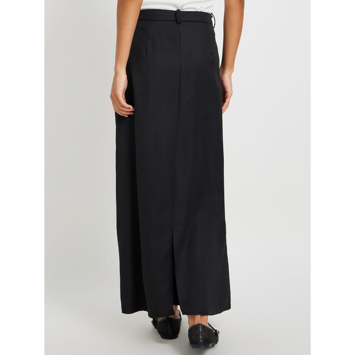 Styli Solid Mid Rise Regular Fit Maxi Skirt-women-clothing-bottoms-skirts-image-4