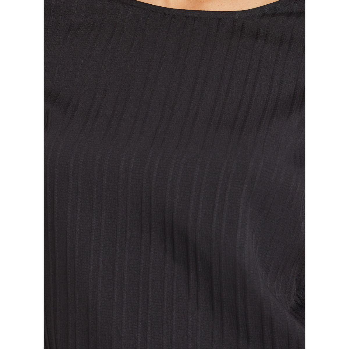 Styli Solid Textured Round Neck Top and Pants Co-Ords-women-clothing-coordsets-image-4
