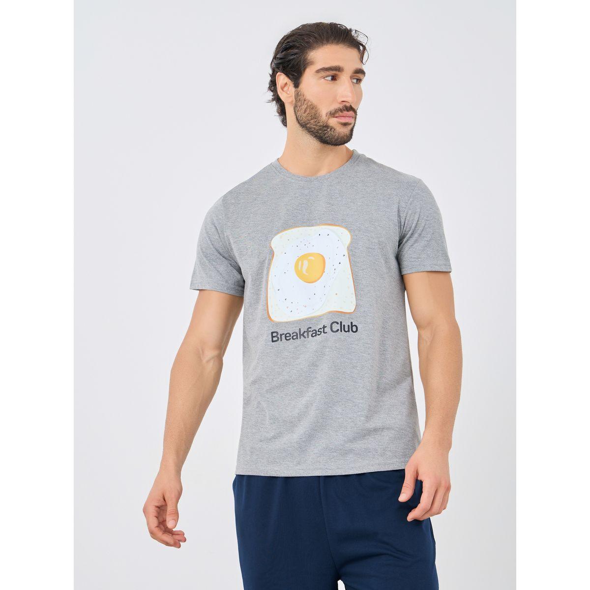 Styli Graphic Print T-Shirt and Shorts Pyjama Set-men-clothing-nightwear-sets-image-2