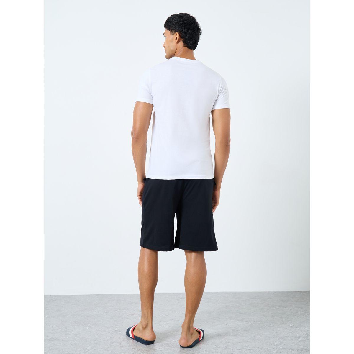 Styli Graphic Print T-Shirt and Shorts Set-men-clothing-nightwear-sets-image-4