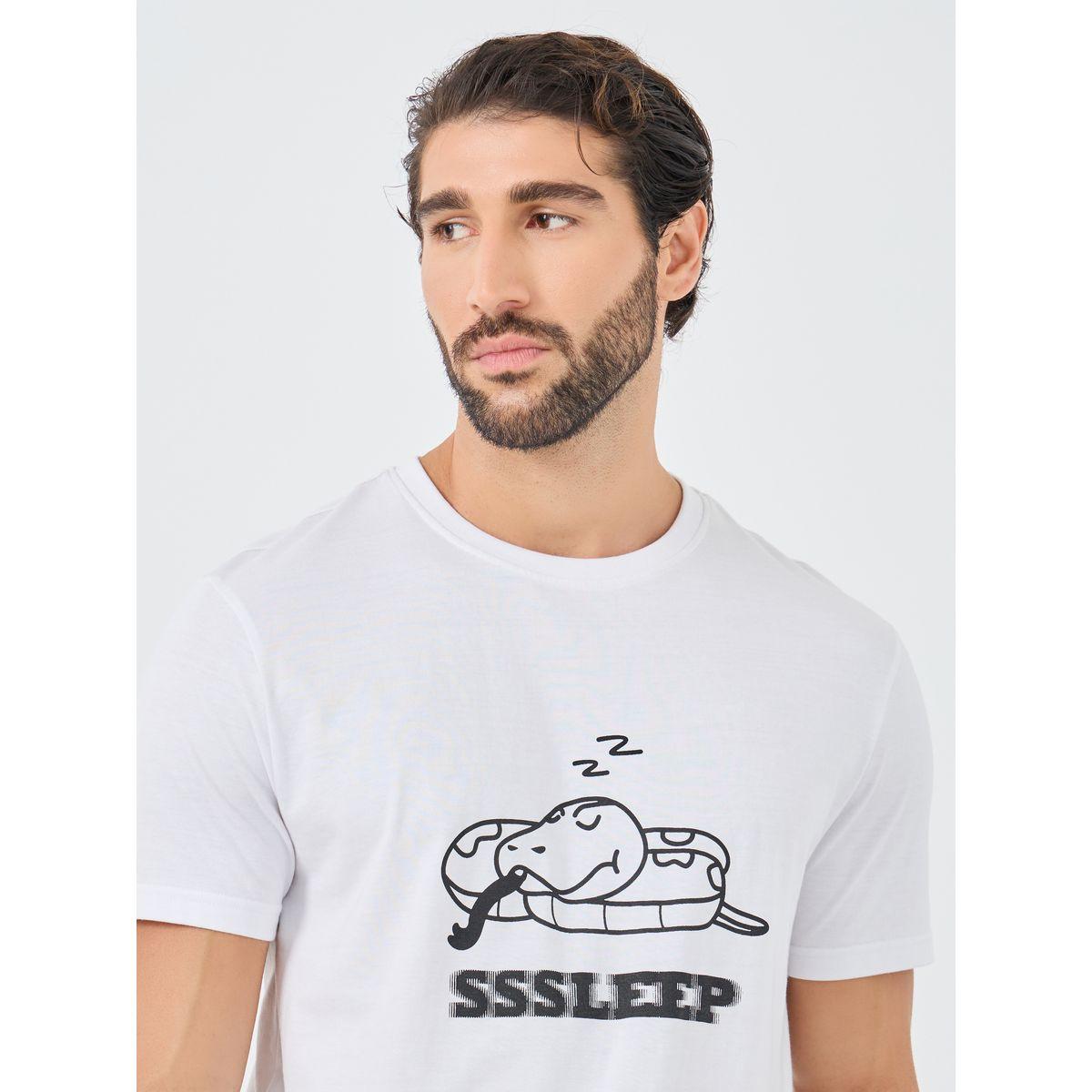 Styli Graphic Print T-Shirt and Shorts Pyjama Set-men-clothing-nightwear-sets-image-3
