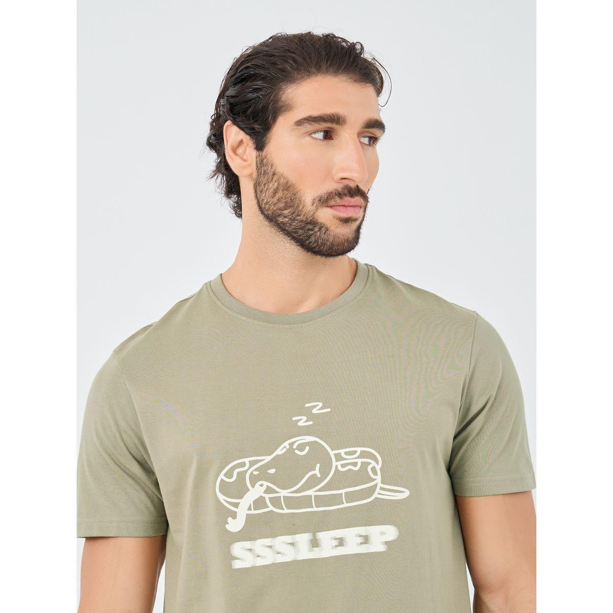 Styli Graphic Print T-Shirt and Shorts Pyjama Set-men-clothing-nightwear-sets-image-3