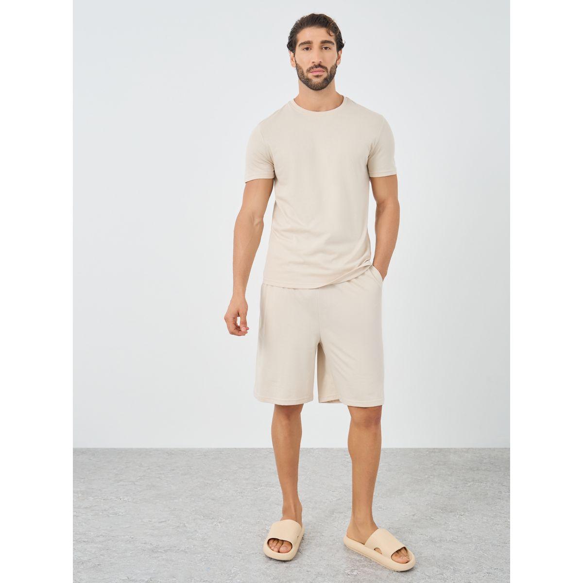 Styli Graphic Print T-Shirt and Shorts Pyjama Set-men-clothing-nightwear-sets-image-2