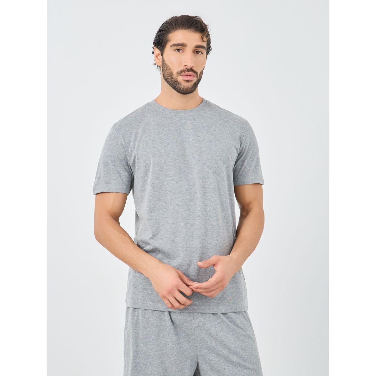 Styli Graphic Back Print T-Shirt and Shorts Pyjama Set-men-clothing-nightwear-sets-image-3