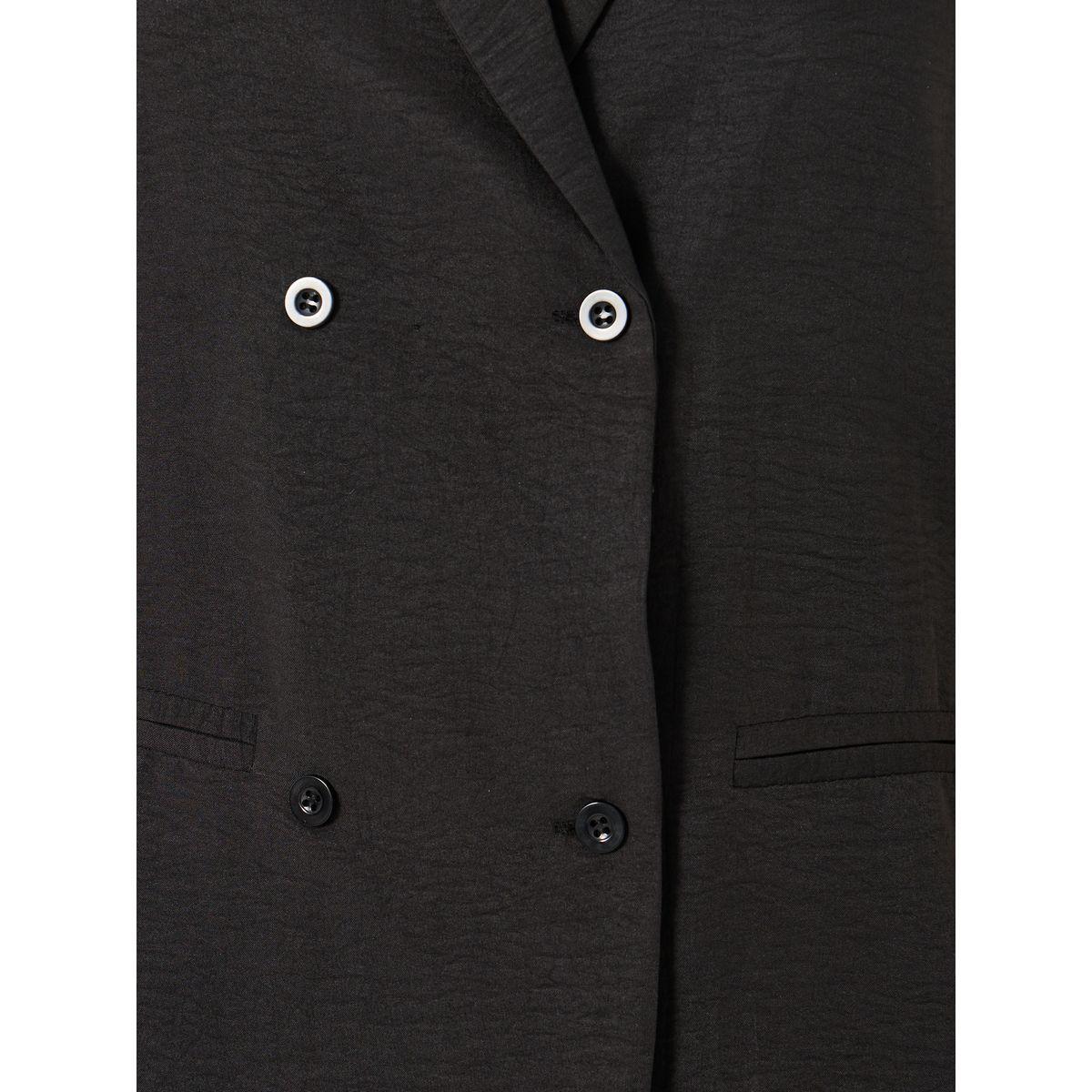 Styli Solid Shawl Collar Sleeveless Blazer and Side Stripe Straight Leg Pants Co-Ords-women-clothing-coordsets-image-3