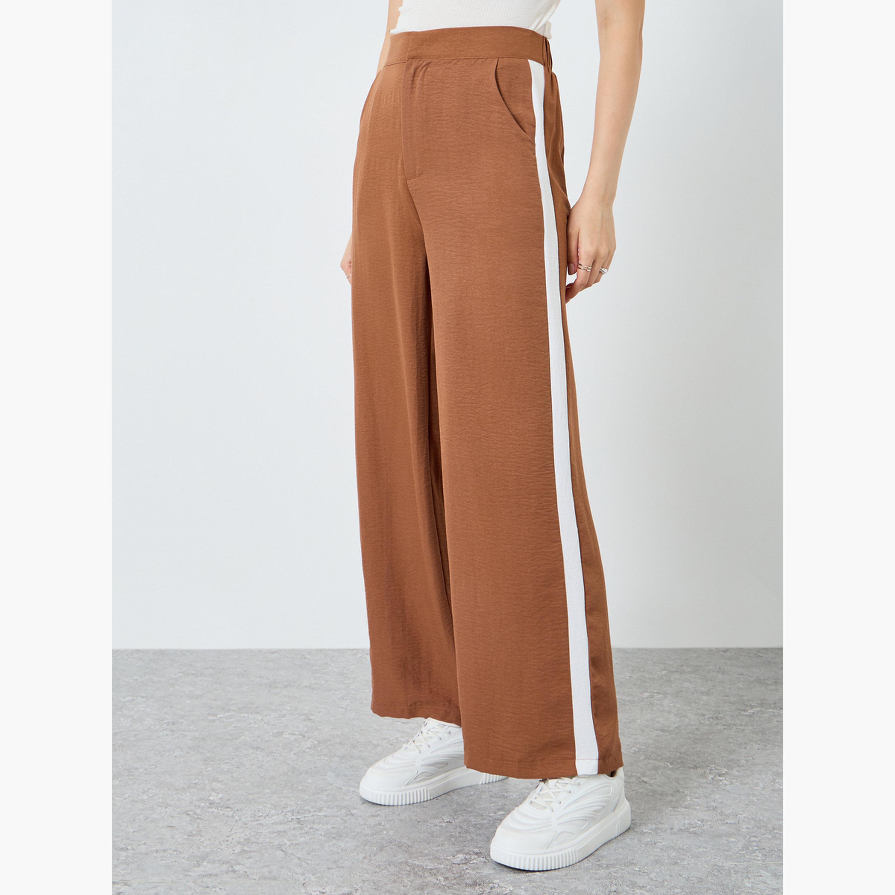 طقم منسق من بلازر بياقة شال وبنطال بأرجل مستقيمة-women-clothing-coordsets-image-4