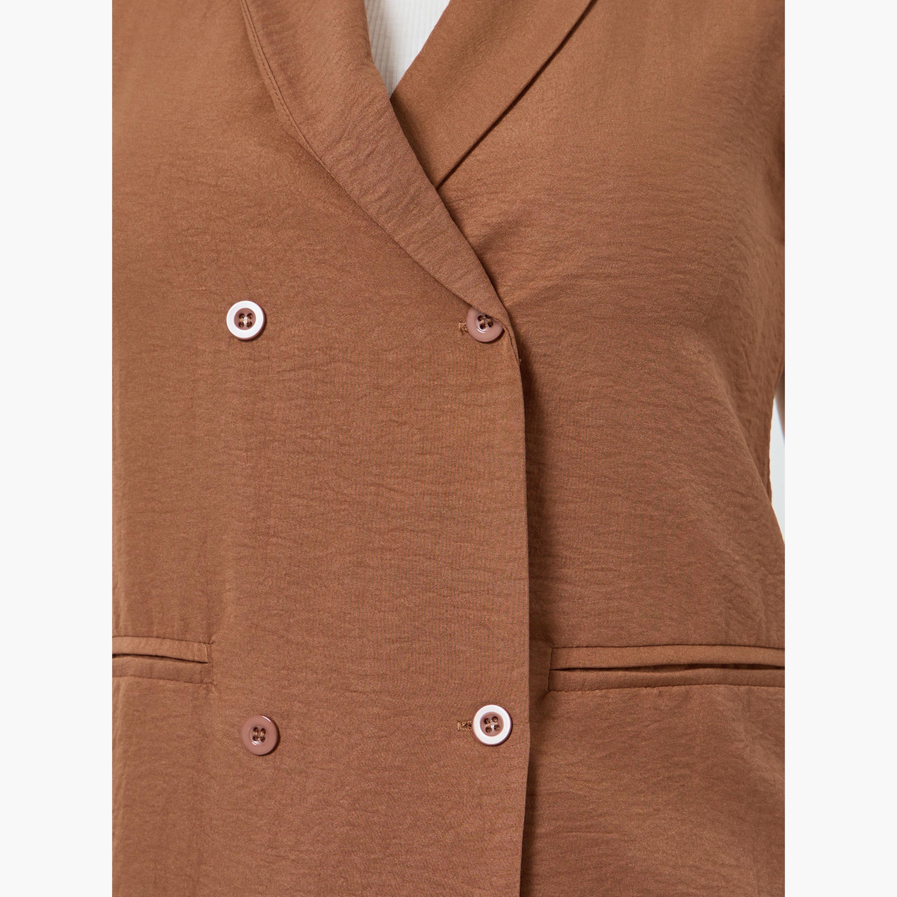 Styli Women Shawl Collar Blazer and Straight Leg Pants Co-Ords-women-clothing-coordsets-image-5