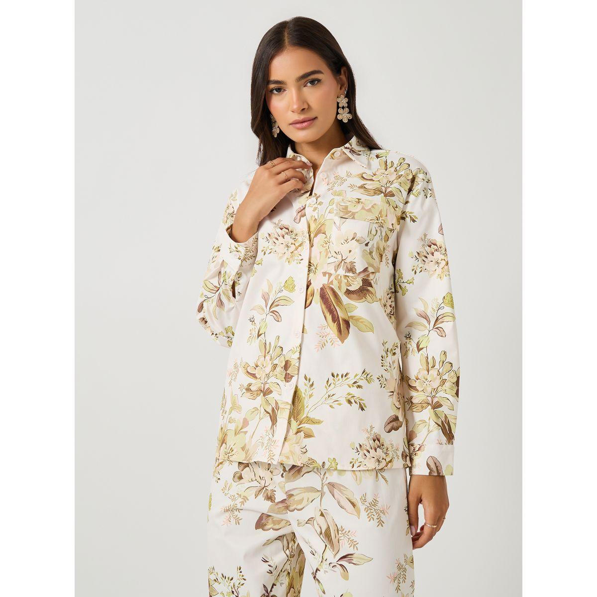 طقم منسق من بنطال بأرجل واسعة مع بلوزة بأكمام طويلة-women-clothing-coordsets-image-2