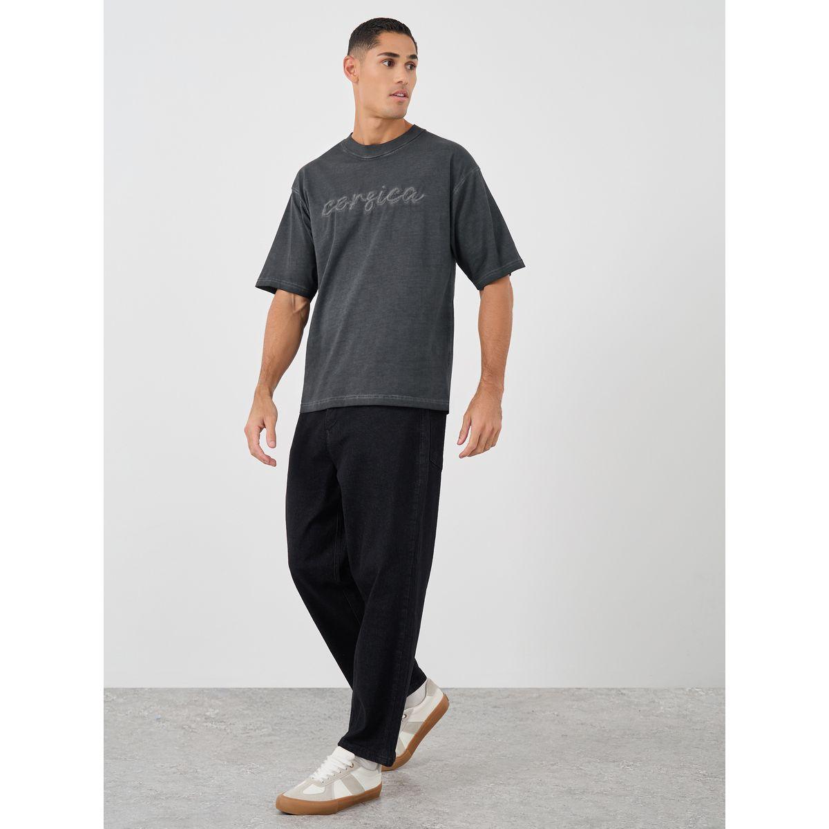 Styli Slogan Print Oversized Crew Neck T-Shirt-men-clothing-tshirtsandpolos-tshirts-image-2