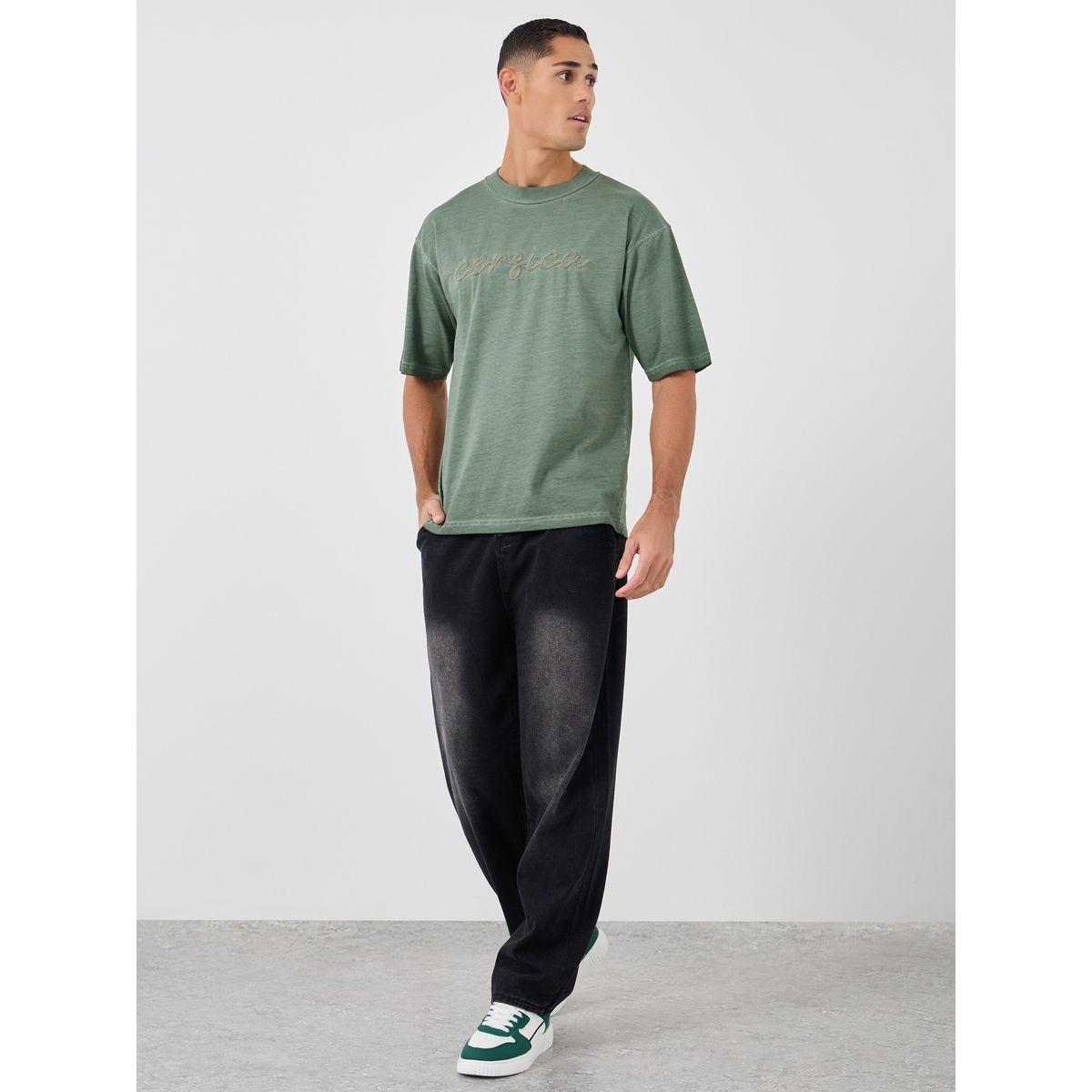 Styli Slogan Print Oversized Crew Neck T-Shirt-men-clothing-tshirtsandpolos-tshirts-image-2