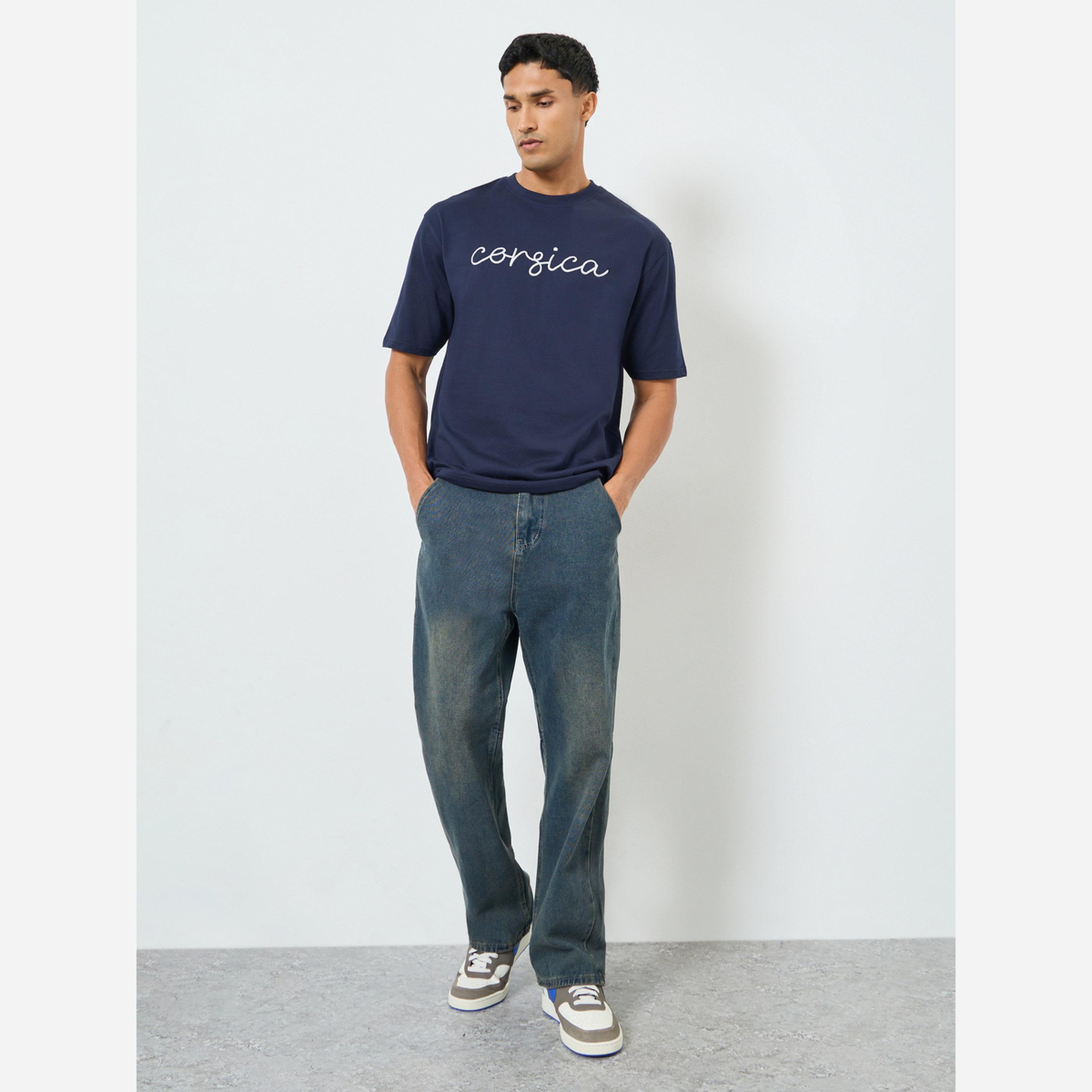Styli Men Oversized Crew Neck Slogan T-Shirt-men-clothing-tshirtsandpolos-tshirts-image-2