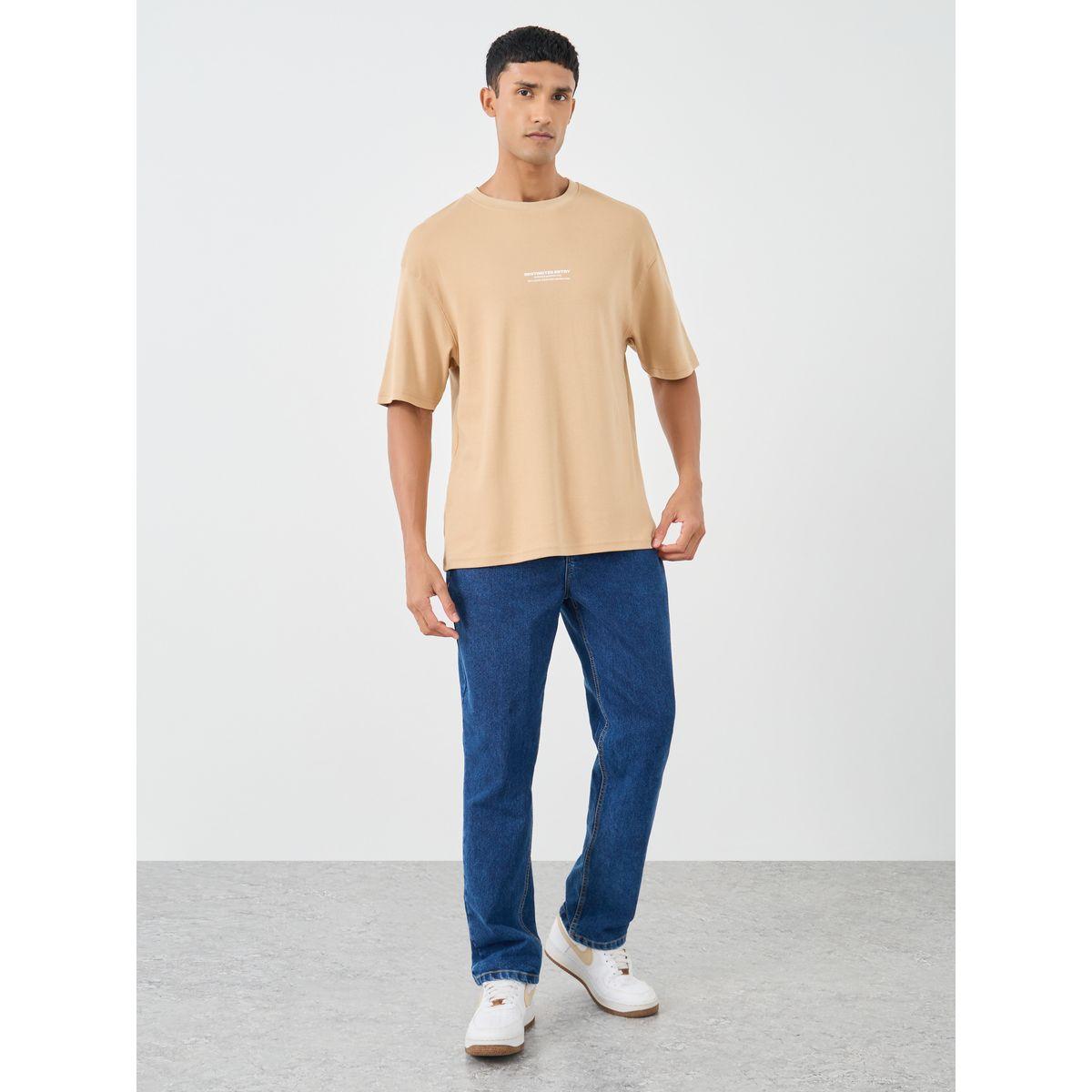 تيشيرت بياقة دائرية وطبعة كتابة-men-clothing-tshirtsandpolos-tshirts-image-2