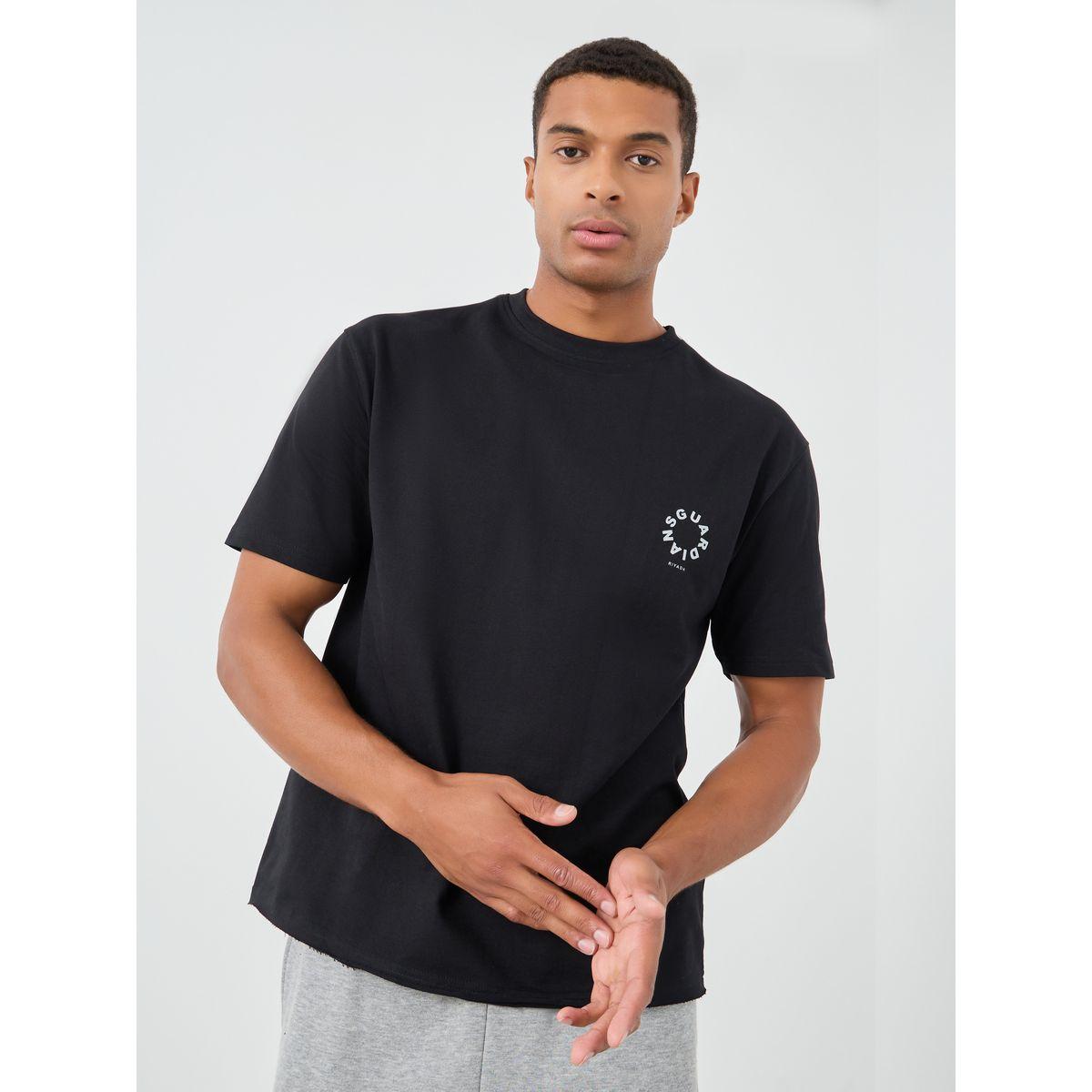 Styli Slogan Print Crew Neck Oversized T-Shirt-men-clothing-tshirtsandpolos-tshirts-image-1