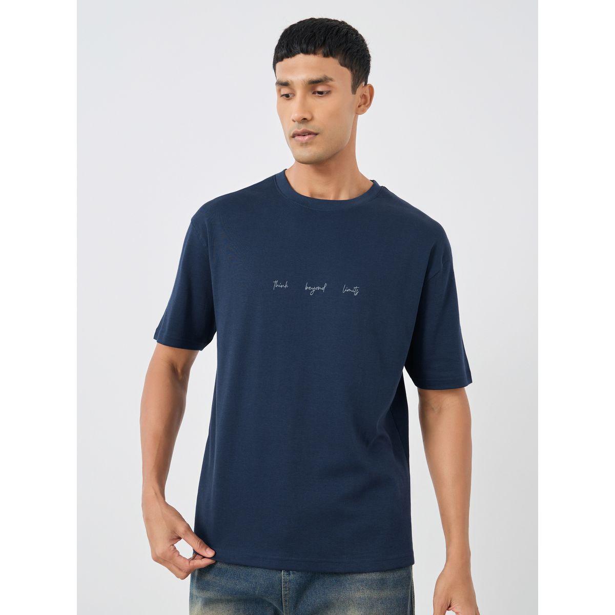 Styli Slogan Print Round Neck T-Shirt-men-clothing-tshirtsandpolos-tshirts-image-1