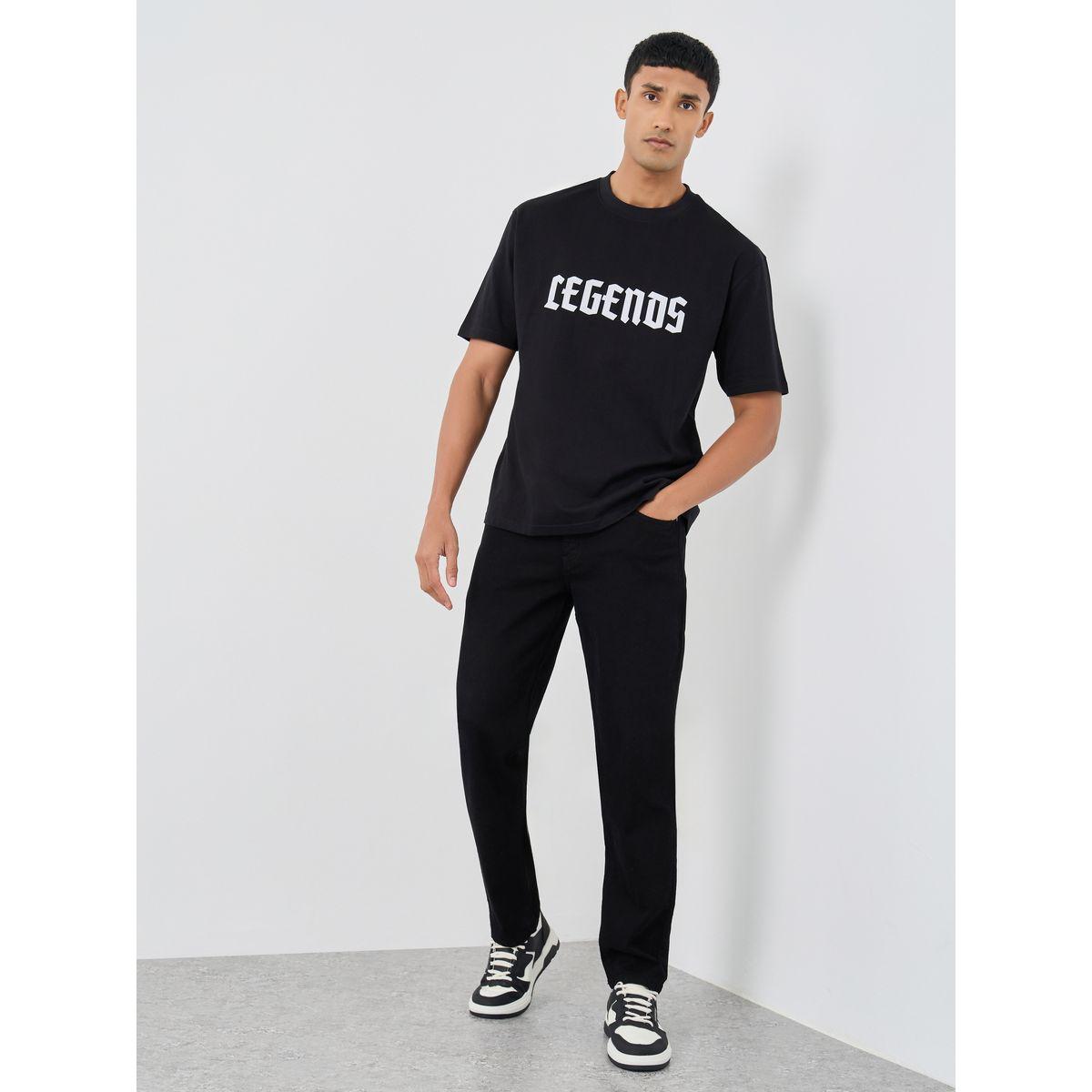 Styli Slogan Print Crew Neck Oversized T-Shirt-men-clothing-tshirtsandpolos-tshirts-image-2