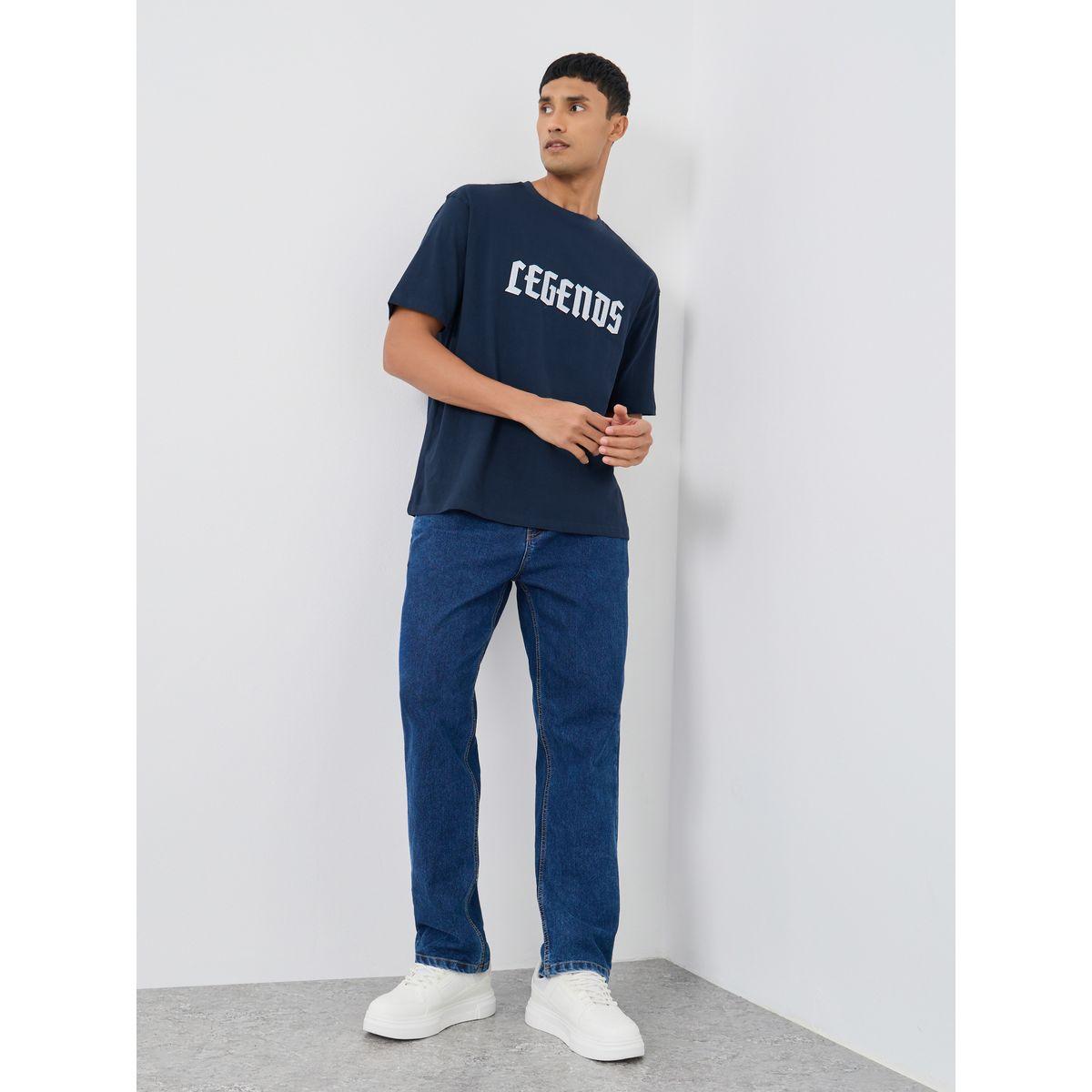 تيشيرت بقصة عادية وطبعة كتابة-men-clothing-tshirtsandpolos-tshirts-image-2