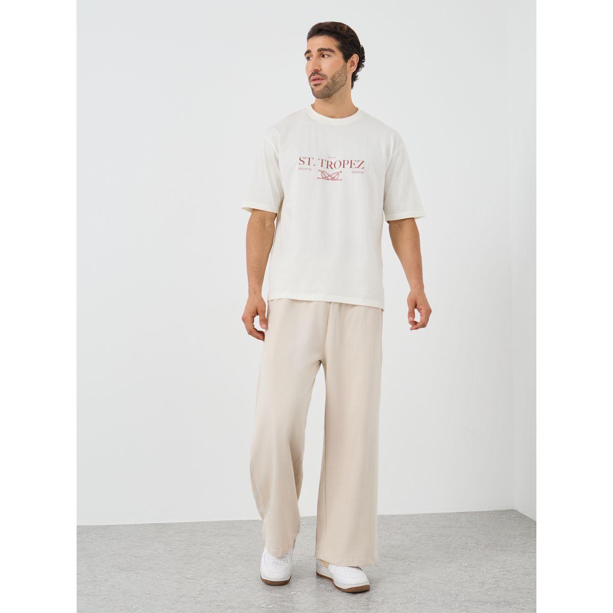 Styli Slogan Print Crew Neck Oversized T-Shirt-men-clothing-tshirtsandpolos-tshirts-image-2