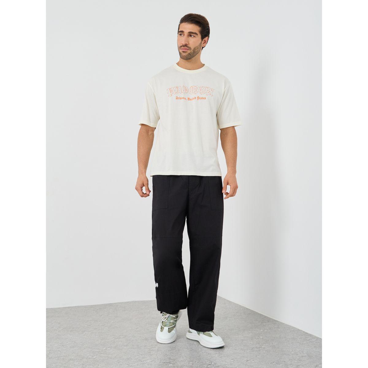 Styli Slogan Print Crew Neck Oversized T-Shirt-men-clothing-tshirtsandpolos-tshirts-image-2