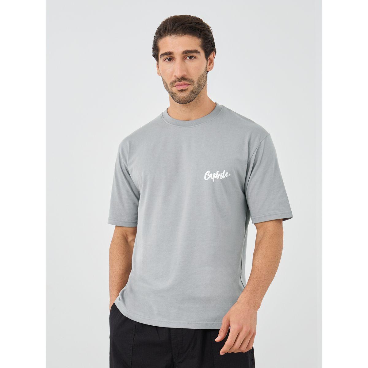 Styli Slogan Print Crew Neck Oversized T-Shirt-men-clothing-tshirtsandpolos-tshirts-image-2