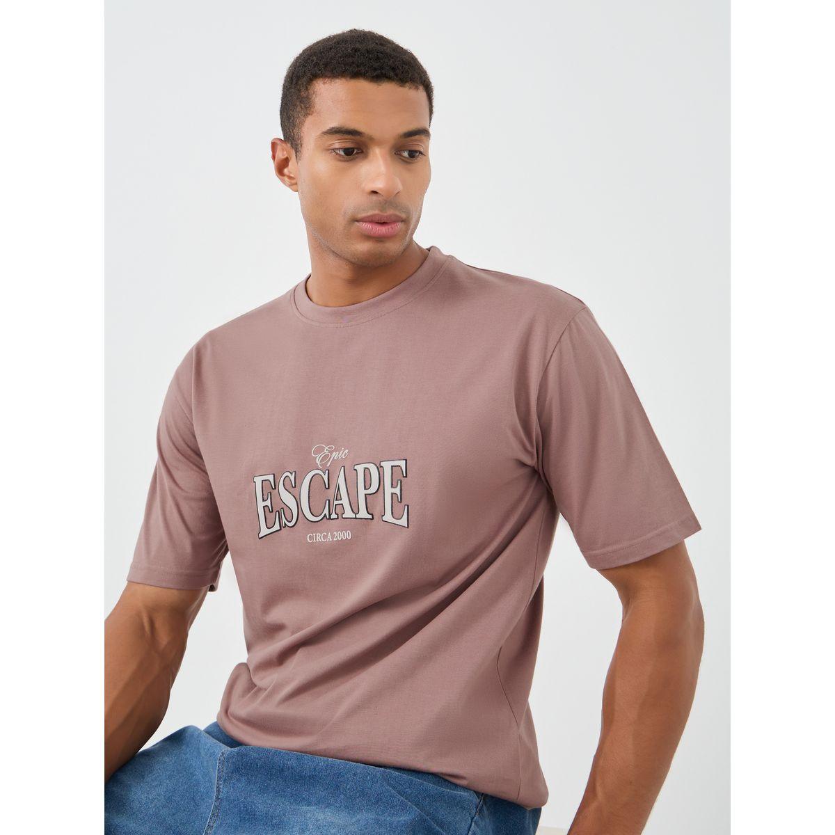 Styli Slogan Print Crew Neck Oversized T-Shirt-men-clothing-tshirtsandpolos-tshirts-image-1