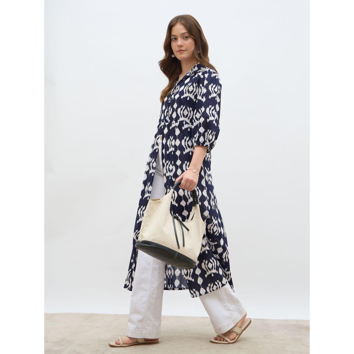 Styli Regular Fit Printed Maxi Abaya-women-arabicclothing-abayas-image-1