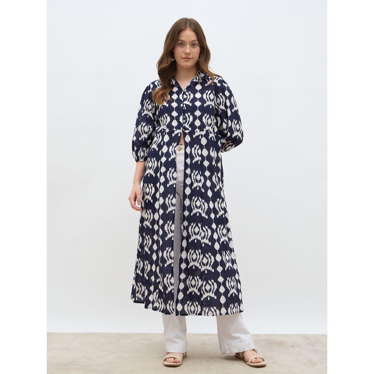Styli Regular Fit Printed Maxi Abaya-women-arabicclothing-abayas-image-2
