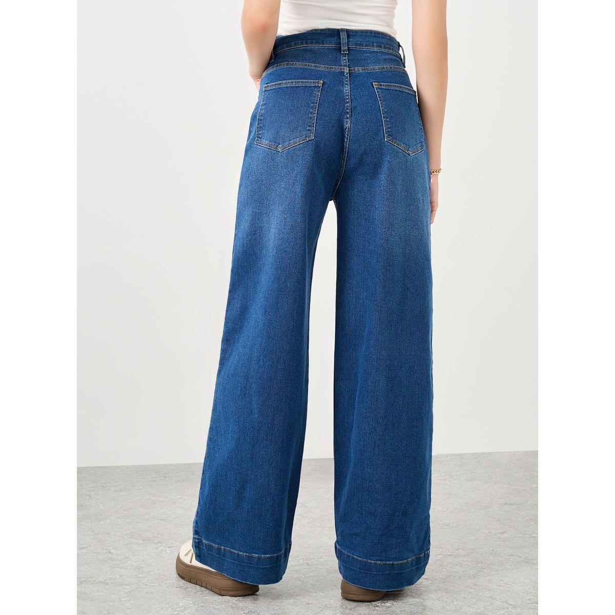 Styli Mid Rise Wide Leg Jeans with Patch Pocket-women-clothing-bottoms-jeans-image-4
