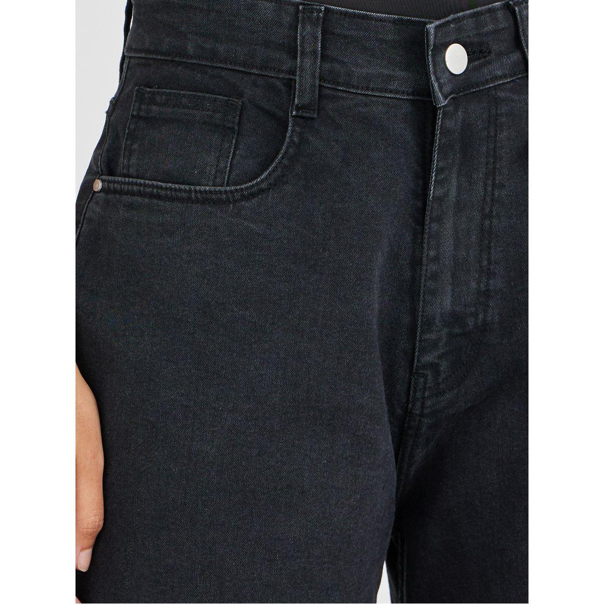 Styli High Rise Kick Flare Jeans with Raw-Edge Hem-women-clothing-bottoms-jeans-image-3