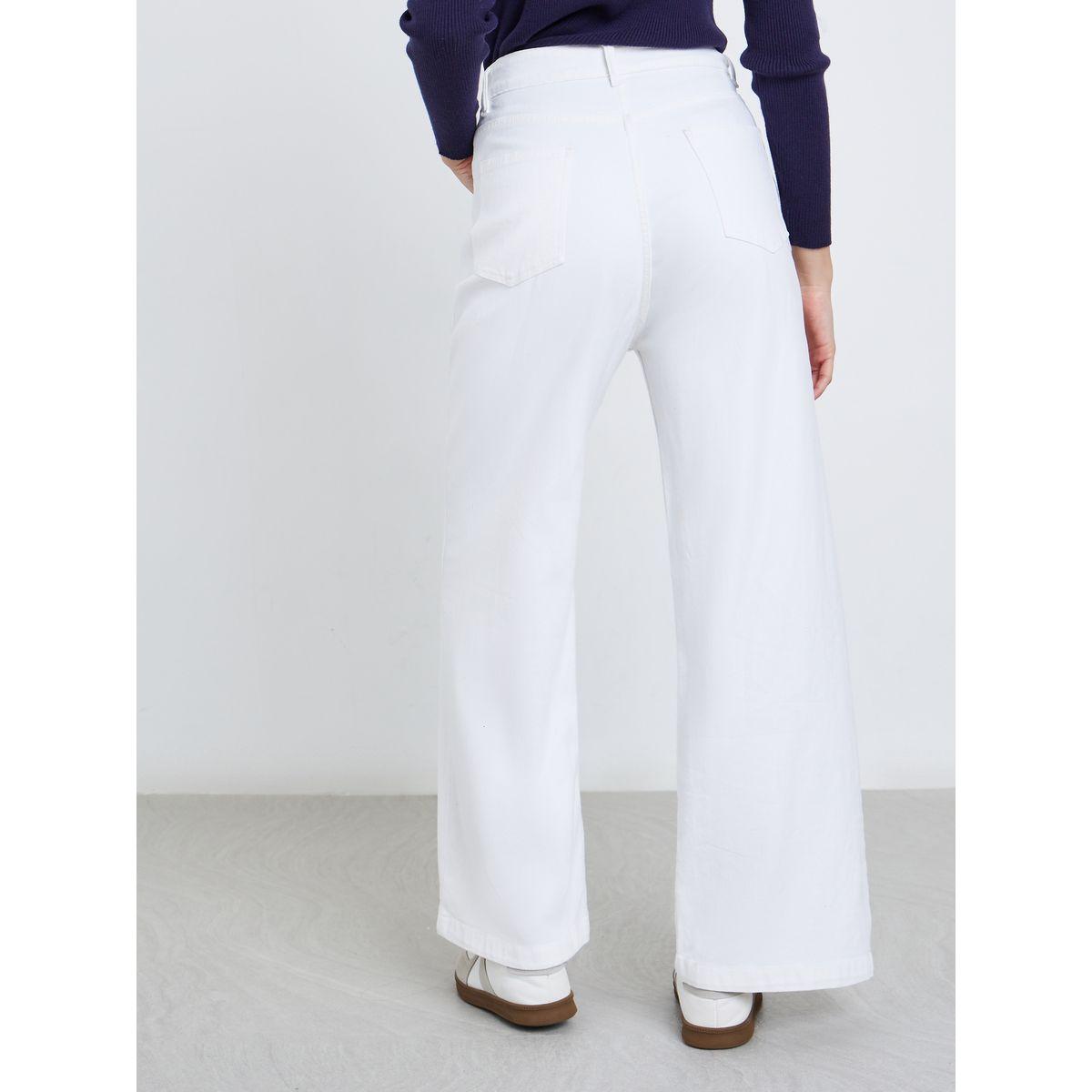 جينز بأرجل واسعة وخصر عالي مع تفاصيل مُمزقة-women-clothing-bottoms-jeans-image-5