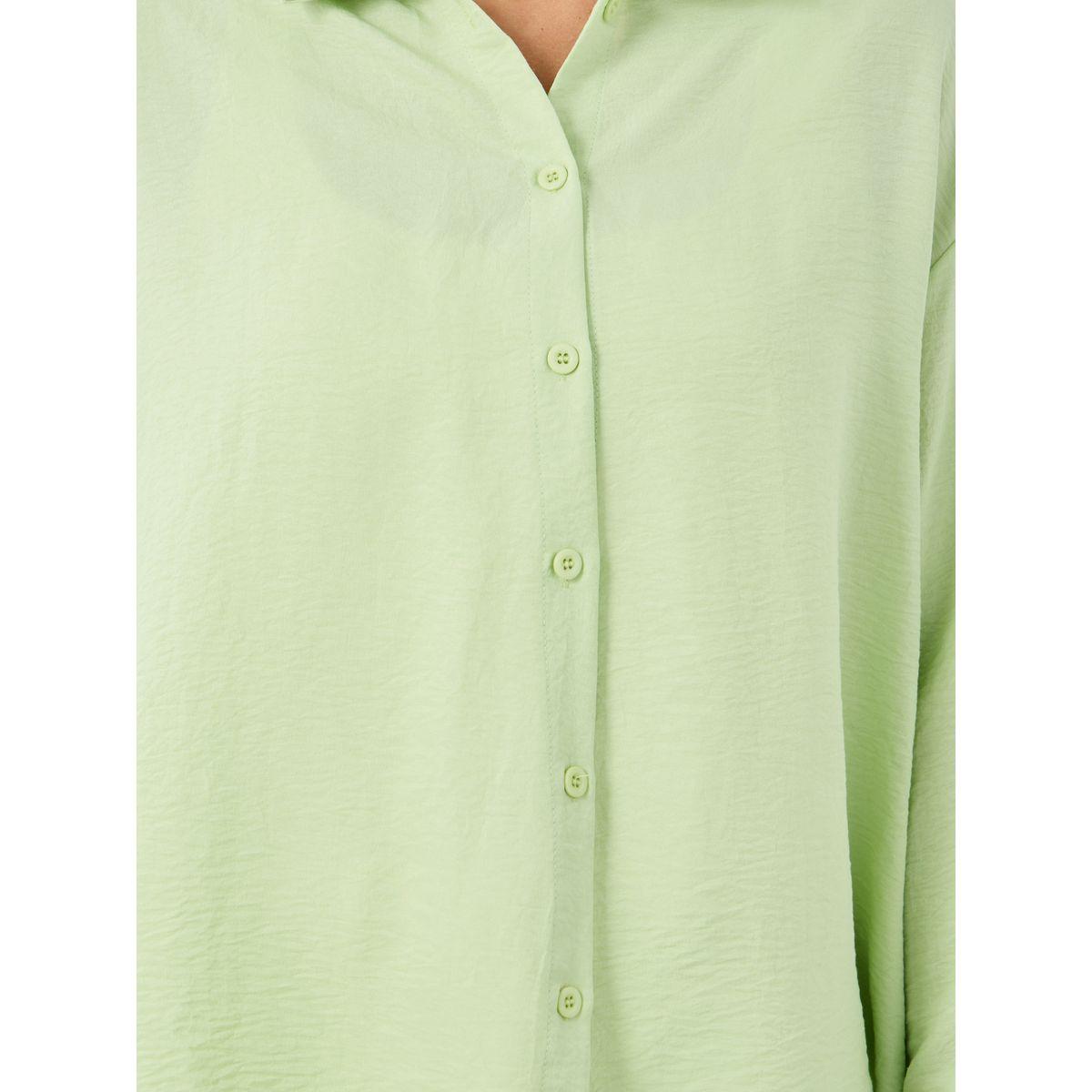 Styli Solid Spread Collar Regular Fit Shirt-women-clothing-shirtsandblouses-shirts-image-4