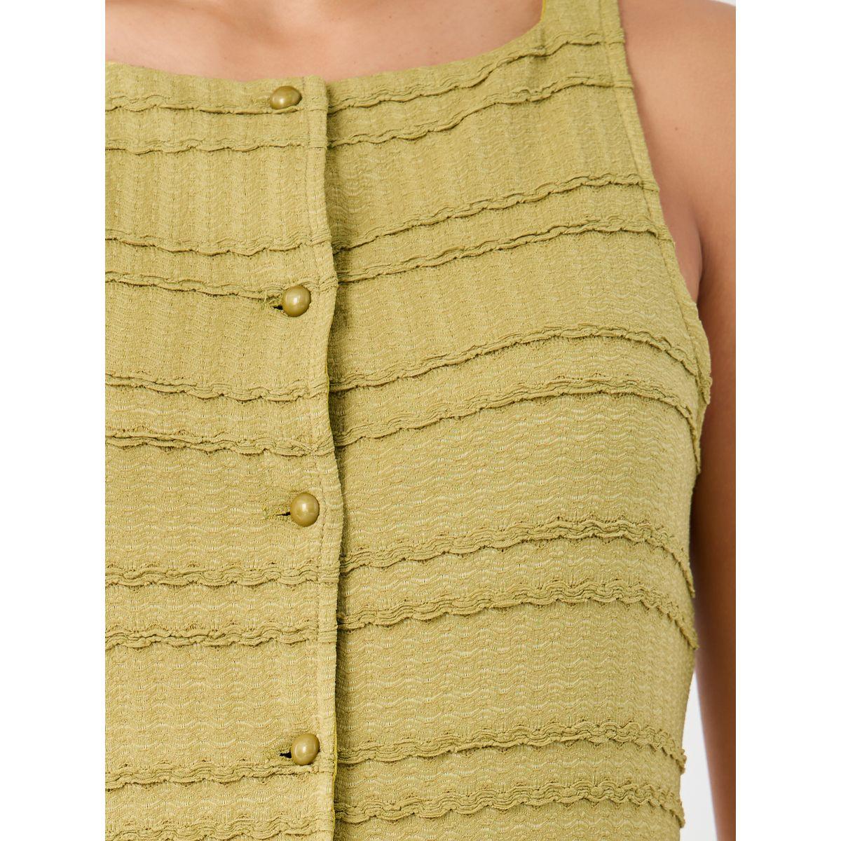 Styli Textured Buttoned Square Neck Waistcoat-women-clothing-coatsandjackets-waistcoats-image-4