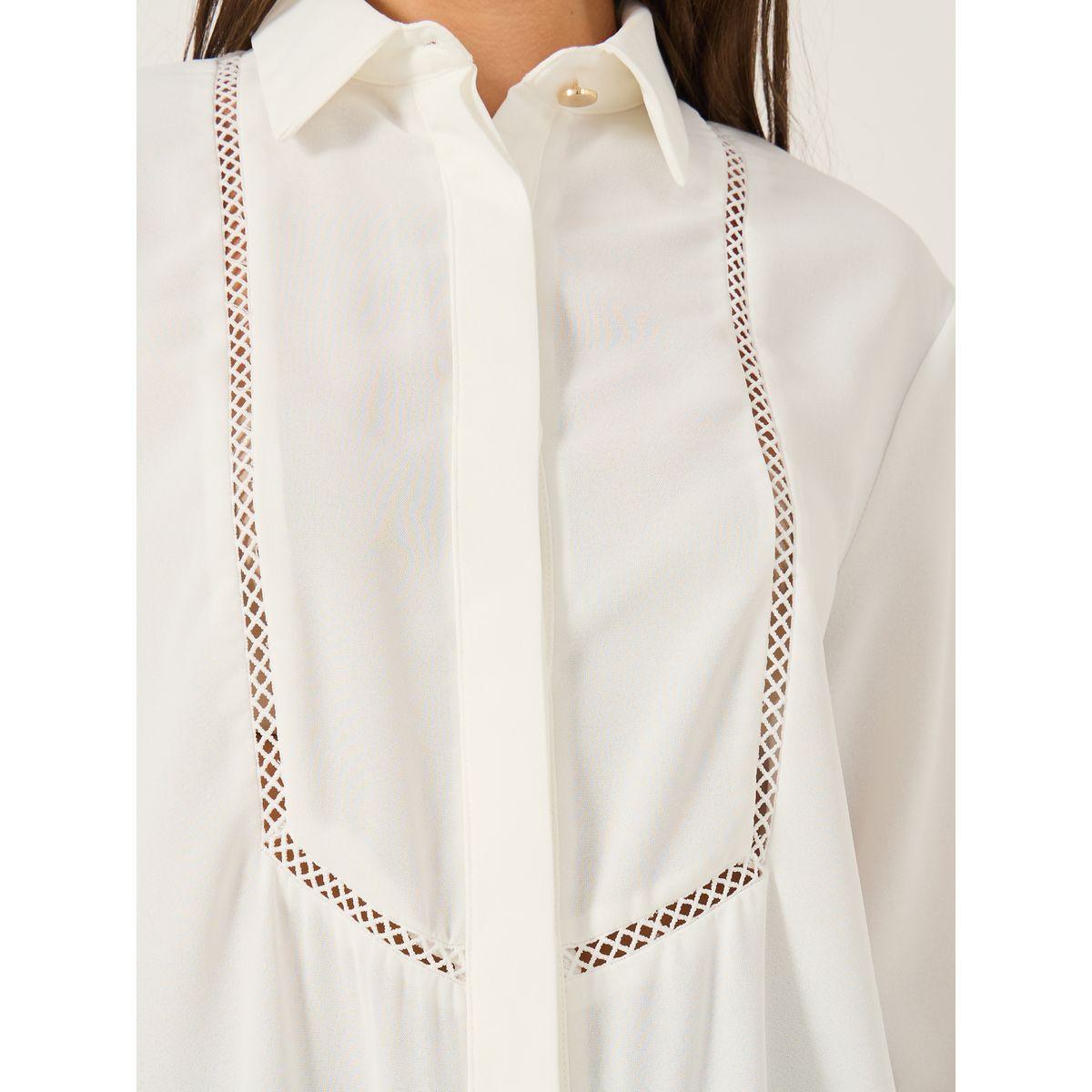 بلوزة فضفاضة بياقة سبريد وتفاصيل دانتيل-women-clothing-shirtsandblouses-shirts-image-3