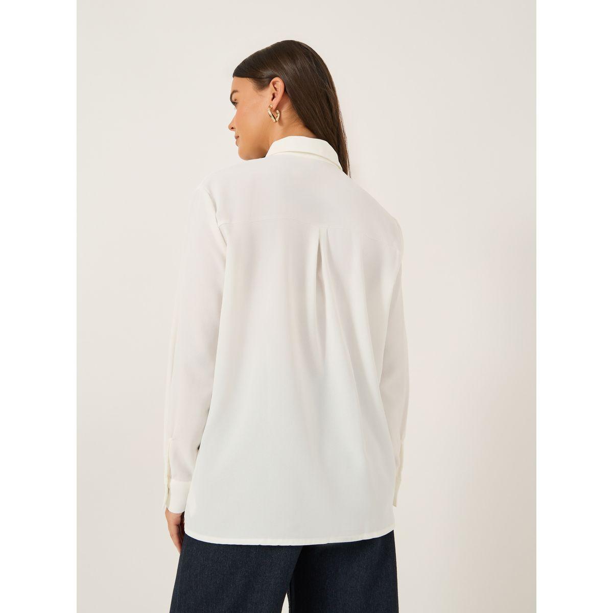 بلوزة فضفاضة بياقة سبريد وتفاصيل دانتيل-women-clothing-shirtsandblouses-shirts-image-4