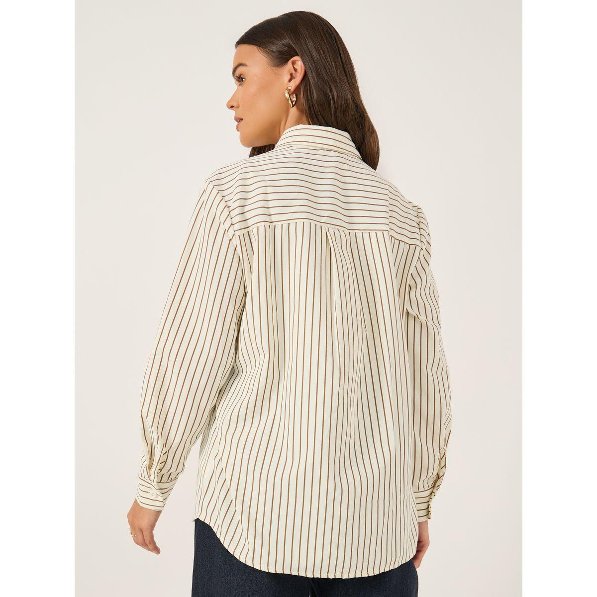 Styli Striped Spread Collar Regular Fit Shirt-women-clothing-shirtsandblouses-shirts-image-5