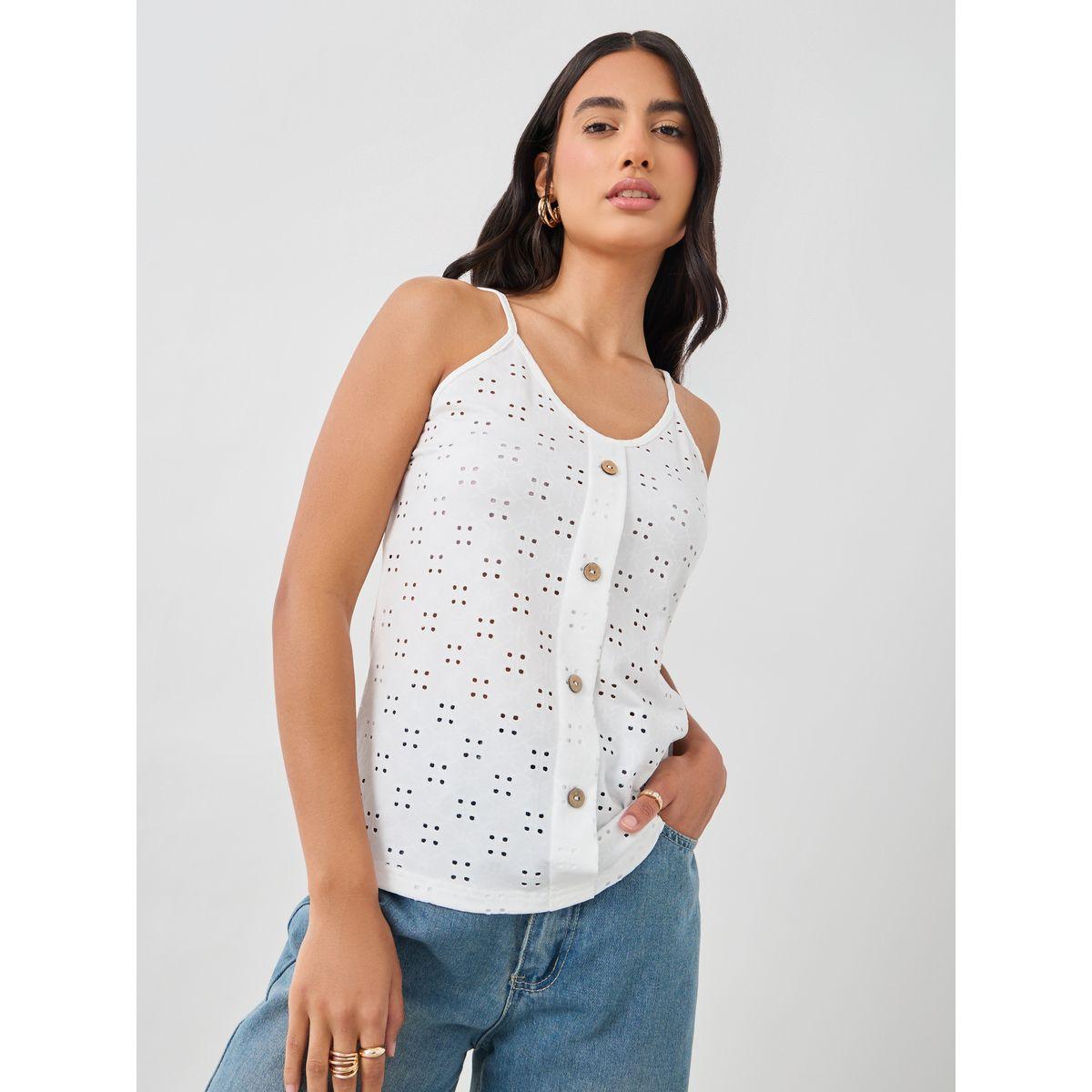 بلوزة بتفاصيل مُطرزة مع حمالات-women-clothing-tshirts-image-3