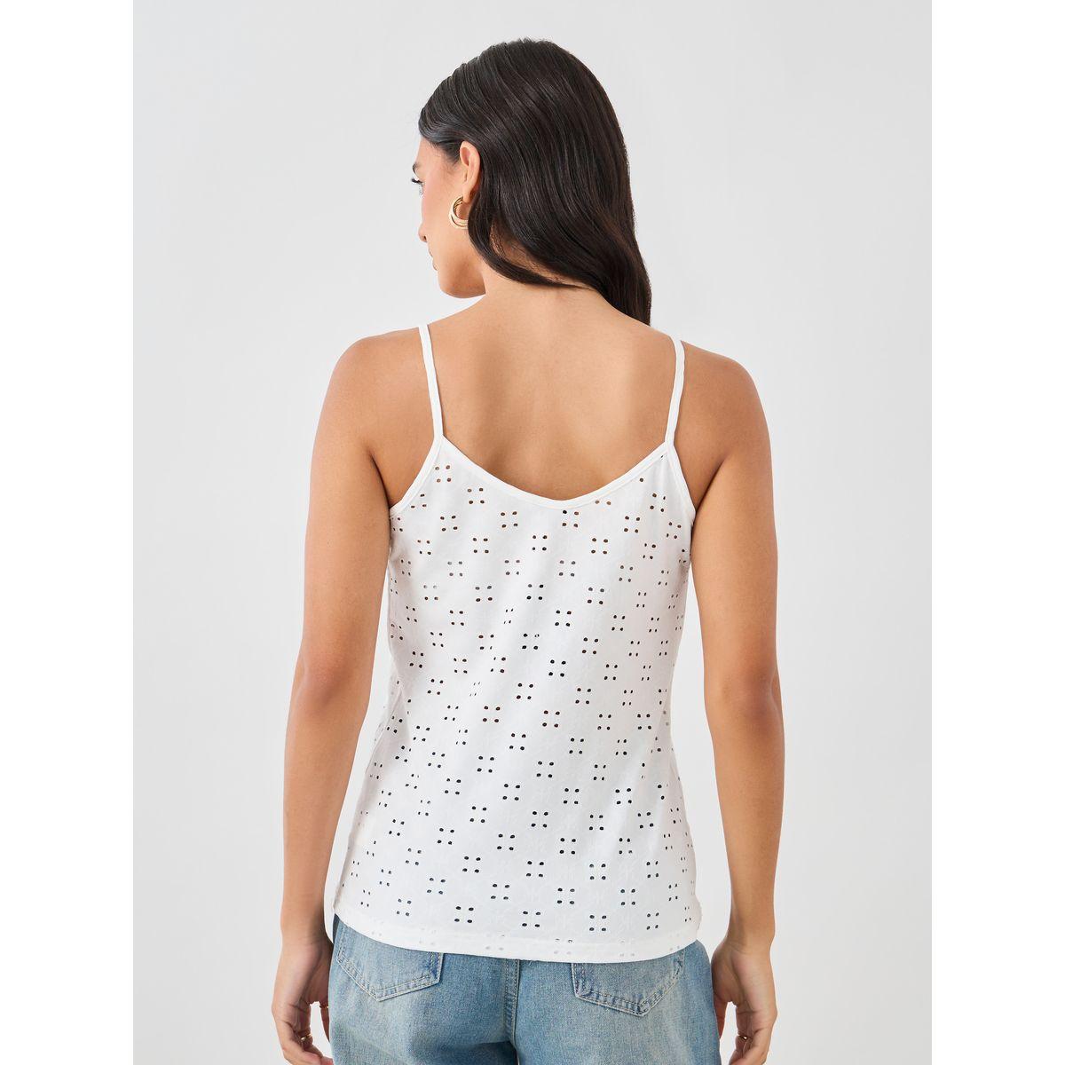 Styli Embroidered Buttoned Strappy Cami Top-women-clothing-tshirts-image-5
