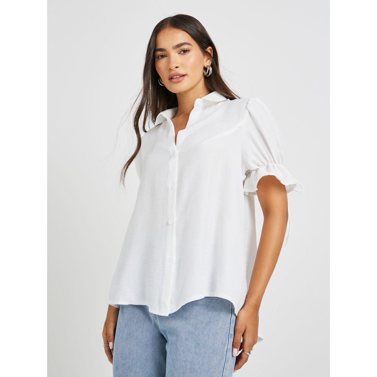بلوزة بحافة منحنية وأكمام منفوخة-women-clothing-shirtsandblouses-shirts-image-1