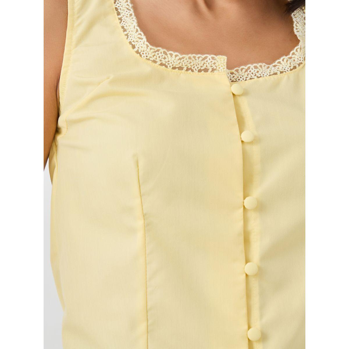 بلوزة بتفاصيل دانتيل مع ياقة مربعة-women-clothing-shirtsandblouses-blouses-image-4