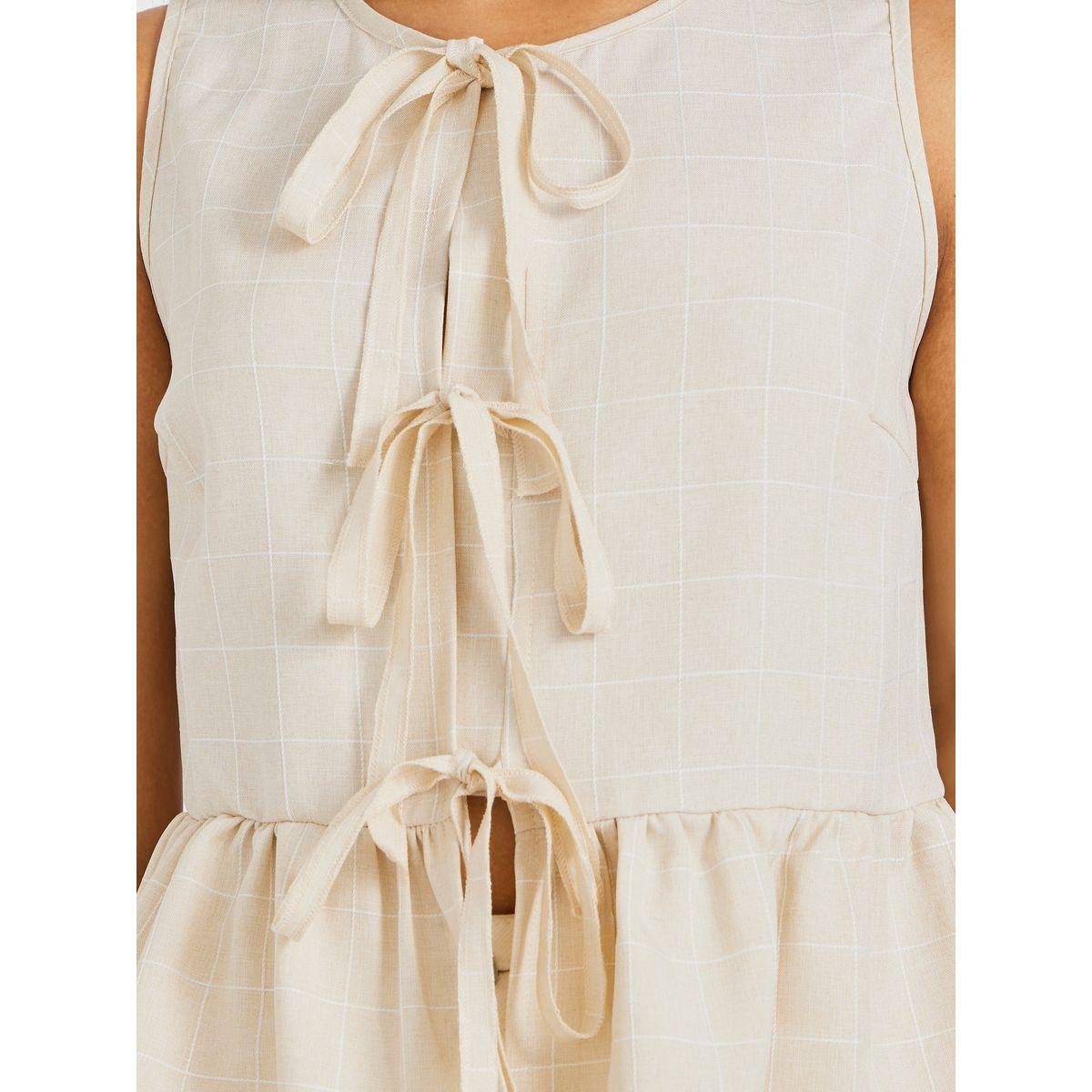بلوزة بلا أكمام بطبعة مربعات وأربطة-women-clothing-shirtsandblouses-blouses-image-4