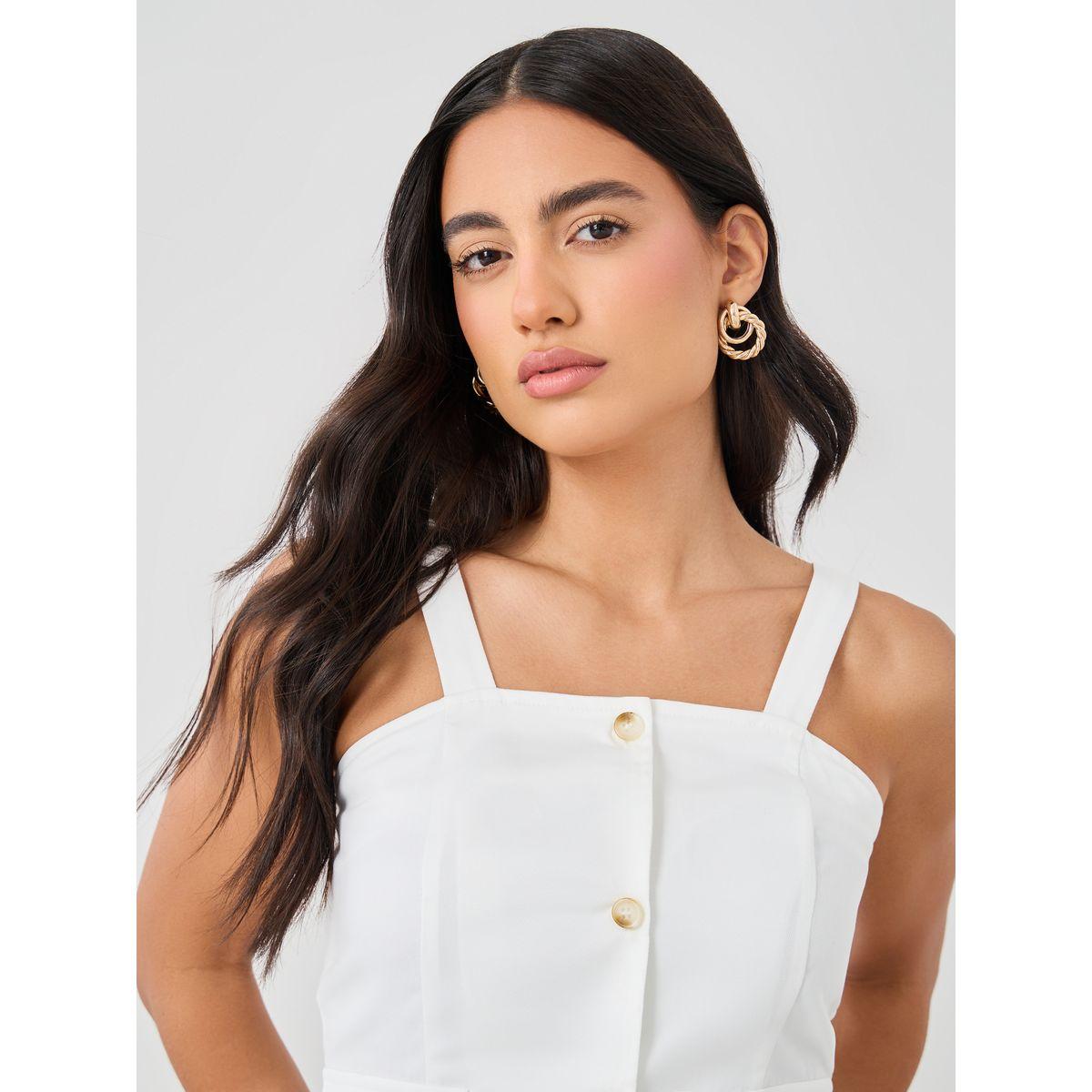 معطف بحافة غير متماثلة مع حمالات وأزرار-women-clothing-coatsandjackets-waistcoats-image-3